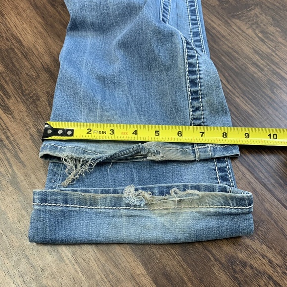 Miss Me Womens Size 27 Jeans Signature Standard Boot Cut Light Wash Dist… - Picture 9 of 12